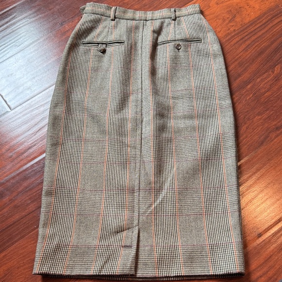 Ralph Lauren Plaid Midi Pencil Skirt - Picture 4 of 4